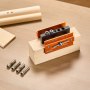 VEVOR Doweling Jig Kit, Self Centering Dowel Drill Jig for Straight Holes, Aluminum Alloy Woodworking Tools with 6 Drill Guide Bushings, Adjustable Width, for Wood Working, Drilling and Marking