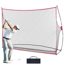 VEVOR Golf -harjoitusverkko, valtava 10,8 x 7 jalan golfverkko, henkilökohtainen ajorata sisäkäyttöön ulkokäyttöön, kannettava kotigolfverkko kiinteällä lasikuitukehyksellä ja kantolaukulla, lahja miehille, golfin ystävä