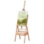 VEVOR Studio H-Frame Easel Holds Canvas Art up to 36" Beechwood Artists Easel