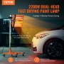 VEVOR 2200W nagy teljesítményű infravörös festékkeményítő lámpa az automatikus szárításhoz, a test fűtéséhez