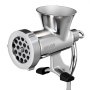 VEVOR Manual Meat Grinder, 304 Stainless Steel Hand Crank Meat Mincer with Steel Table Clamp, Sausage Stuffer with 2 Cutting Plates & Sausage Tube, Food Grinder for Beef Chili Pork Kitchen Tabletop
