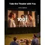VEVOR Projector Screen with Stand, 100 Inch 160° Wide Angle Indoor Outdoor Projection Screen, 16:9 4K HD Wrinkleless Portable Dual-Tripod Screens with Carry Bag, for Movie Home Theater Presentation