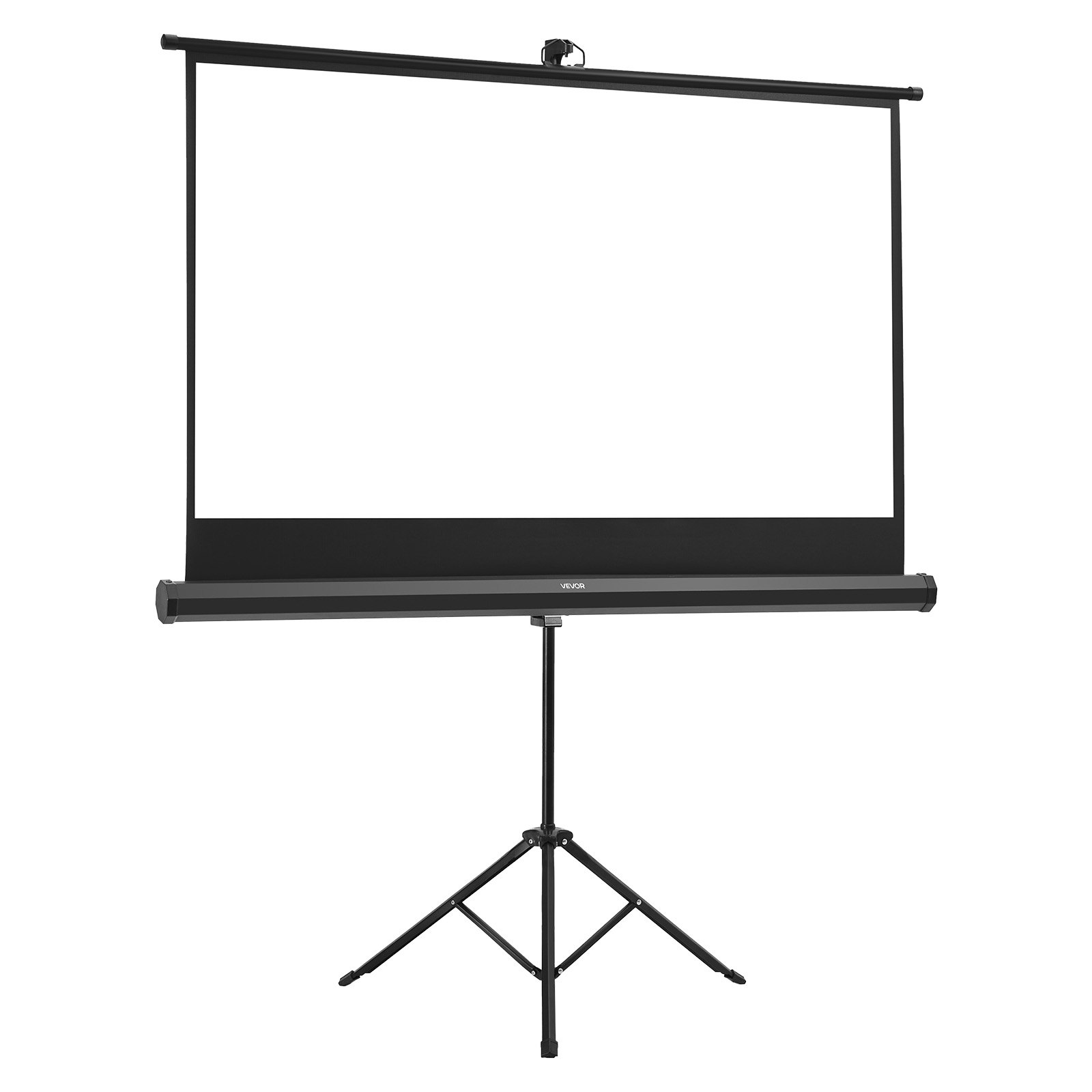 VEVOR Projector Screen with Stand, 60 Inch 160° Wide Angle Indoor Outdoor Projection Screen, 16:9 4K HD Wrinkleless Portable Tripod Screens with Carry Bag, for Movie Home Theater Office Presentation