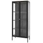 VEVOR Display Cabinet with Glass Door, 66 in Tall 4-Tier Lighted Display Case with 3 Color Lights, Metal Storage Cabinet  with 3 Adjustable Shelves, Curio Cabinet for Collectibles Figures Trophy