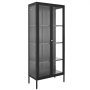 VEVOR Display Cabinet with Glass Door, 66 in Tall 4-Tier Lighted Display Case with 3 Color Lights, Metal Storage Cabinet  with 3 Adjustable Shelves, Curio Cabinet for Collectibles Figures Trophy