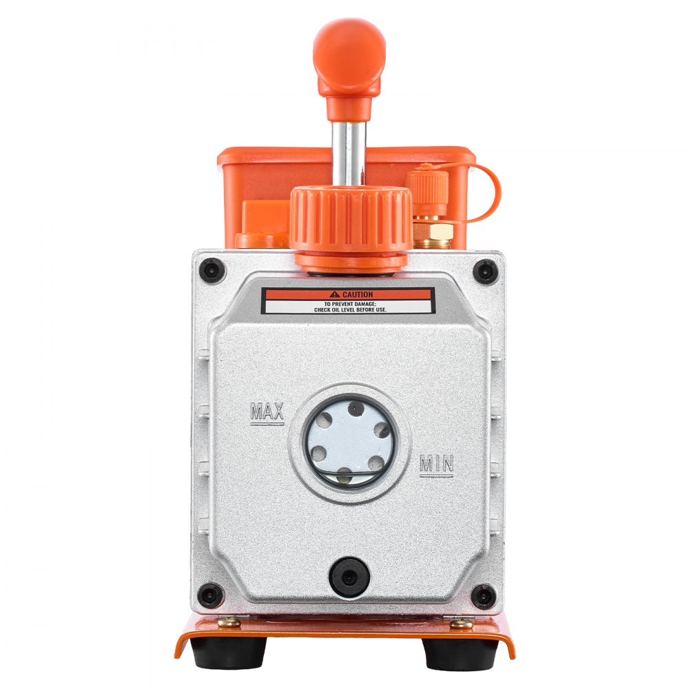 VEVOR AC Vacuum Pump and Gauge Set, 3.5 CFM 1/4 HP, Single Stage Rotary Vane HVAC Vacuum Pump, A/C Manifold Gauge Kit, for R134a R22 R410a R1234YF R32, with Carry Bag, for Auto HVAC Air Conditioning