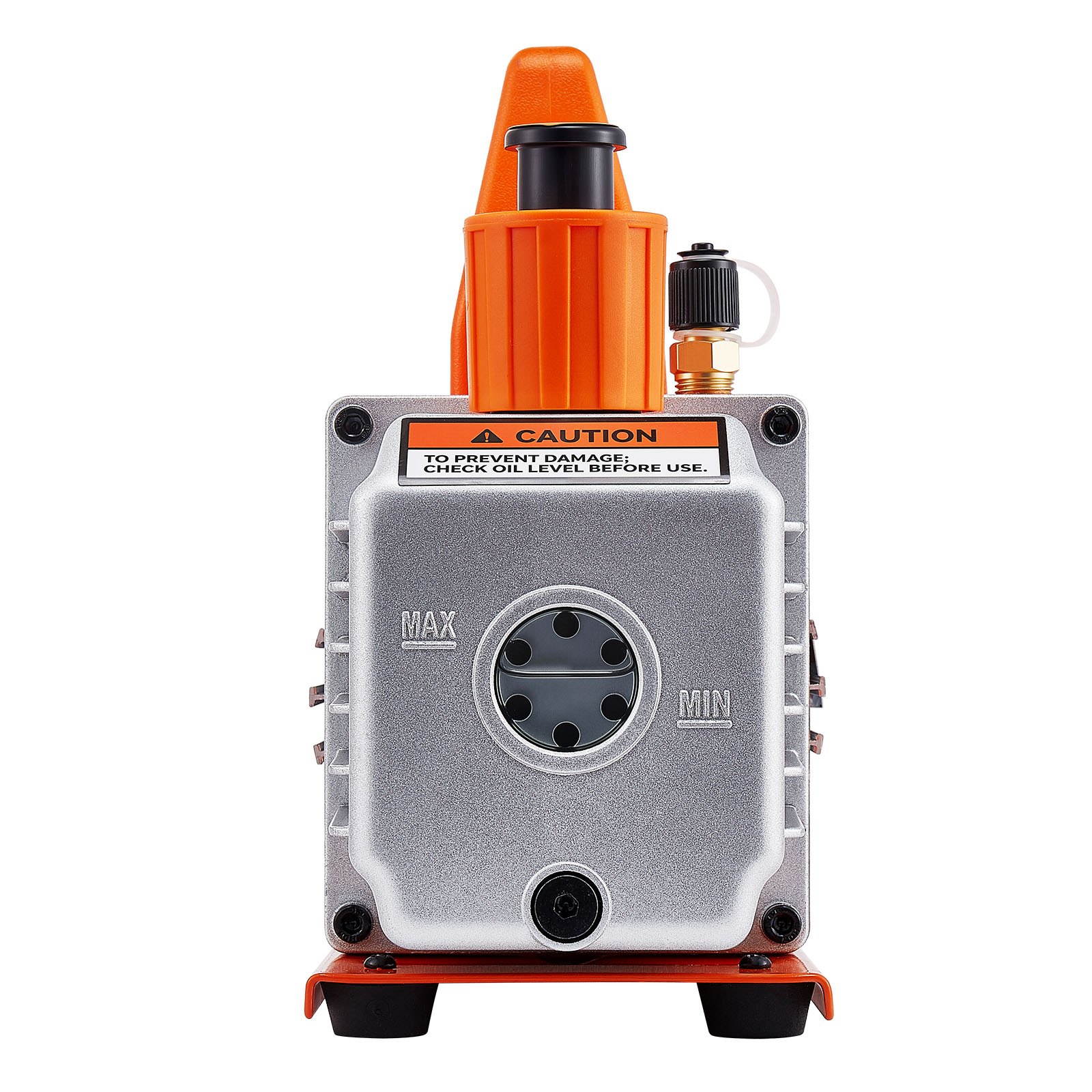 VEVOR 4 CFM AC Vacuum Pump and Gauge Set, 1/3 HP, Single Stage Rotary Vane HVAC Air Vacuum Pump, A/C Refrigerant Manifold Gauge Kit, with Leak Detector, Carry Bag, for R134a R22 R410a Refrigerants