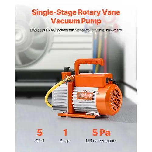 SPECSTAR 9.6 CFM 1 HP Dual-Stage Rotary Vane HVAC Air Vacuum Pump SPECSTAR 9.6 CFM 1 HP Dual-Stage Rotary Vane HVAC Air Vacuum Pump