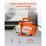 Vacuum Pump 5 CFM HVAC Single Stage Rotary Vane Vacuum Pump Oil Included