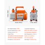 Vacuum Pump 5 CFM HVAC Single Stage Rotary Vane Vacuum Pump Oil Included