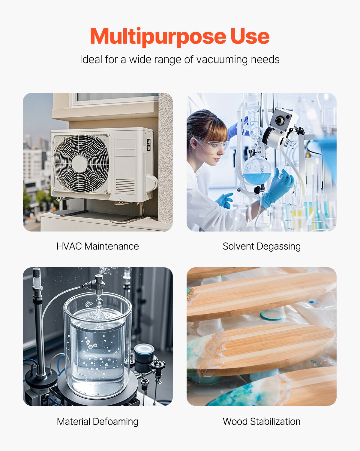 VEVOR Vacuum Pump, 141 L/min(5 CFM), HVAC Single Stage Rotary Vane Vacuum Pump, for R134a R22 R410a Systems, Auto AC Vacuum Pump Kit with Oil Bottle, for Automotive Air Conditioner Maintenance Resin Degassing