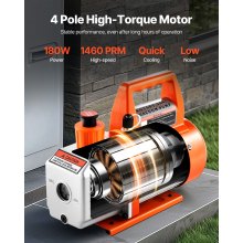 AC Vacuum Pump 3.5 CFM HVAC Single Stage Rotary Vane Vacuum Pump Oil Included