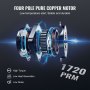 four pole pure copper motor with high torque, low heat generation, and low noise at 1720 rpm for VEVOR vacuum chamber kit.