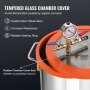 VEVOR 3 Gallon Vacuum Chamber and 3.5 CFM Pump Kit, Tempered Glass Lid Vacuum Degassing Chamber Kit, Single Stage Vacuum Pump with 250 ml Oil Bottle, for Stabilizing Wood, Degassing Silicones, Epoxies