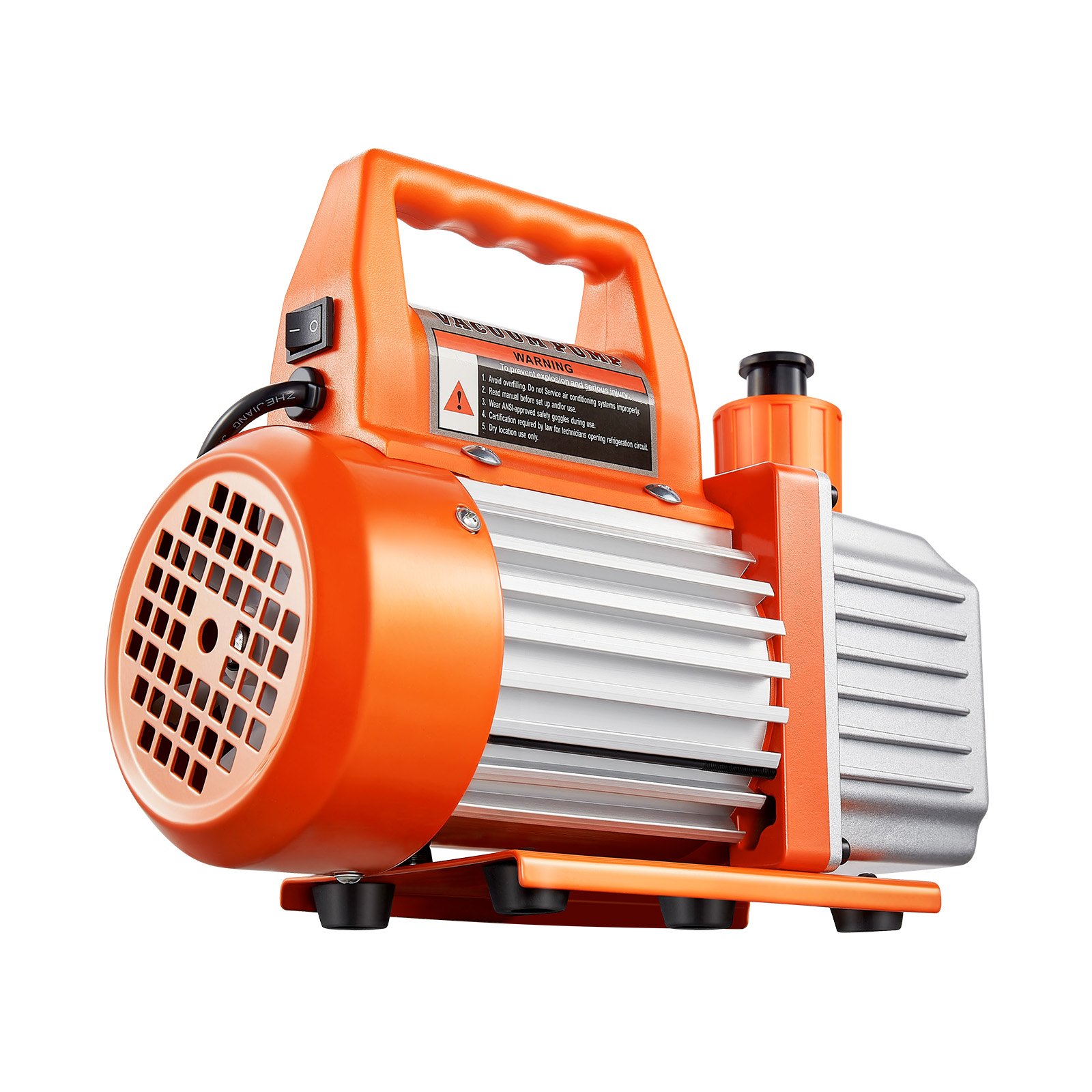 VEVOR 11.36 L Vacuum Chamber with Pump, 110 L/min, Stainless Steel, Degassing Chamber Kit, Single Stage Vacuum Pump, Tempered Glass Lid, 1.5 m Hose, Oil, for Stabilizing Wood Degassing Silicone Resin