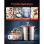 VEVOR 5 Gallon Vacuum Chamber with Pump, 3.5 CFM, Single Stage Vacuum Pump, Stainless Steel Degassing Chamber Kit with Tempered Glass Lid, 5 ft Hose, for Stabilizing Wood Degassing Silicone Resin
