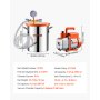 VEVOR 11 L(3 Gallon) Vacuum Chamber and 100 L/min(3.5 CFM) Pump Kit, Stainless Steel Chamber, Single Stage Vacuum Pump Degassing Chamber Kit, with Acrylic Lid, Oil, 1.5m(4.92 ft) Hose, for Degassing Resin Silicone Epoxies