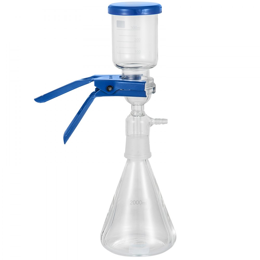 Vevor 2000ml Filtration Apparatus Vacuum Lab Filtering Unit With Funnel & Clamp