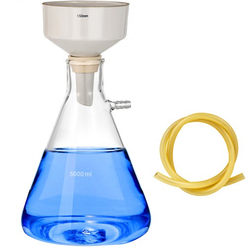 Vevor Buchner Funnel Apparatus 5000 Ml Buchner Funnel Flask 150 Mm Vacuum Funnel