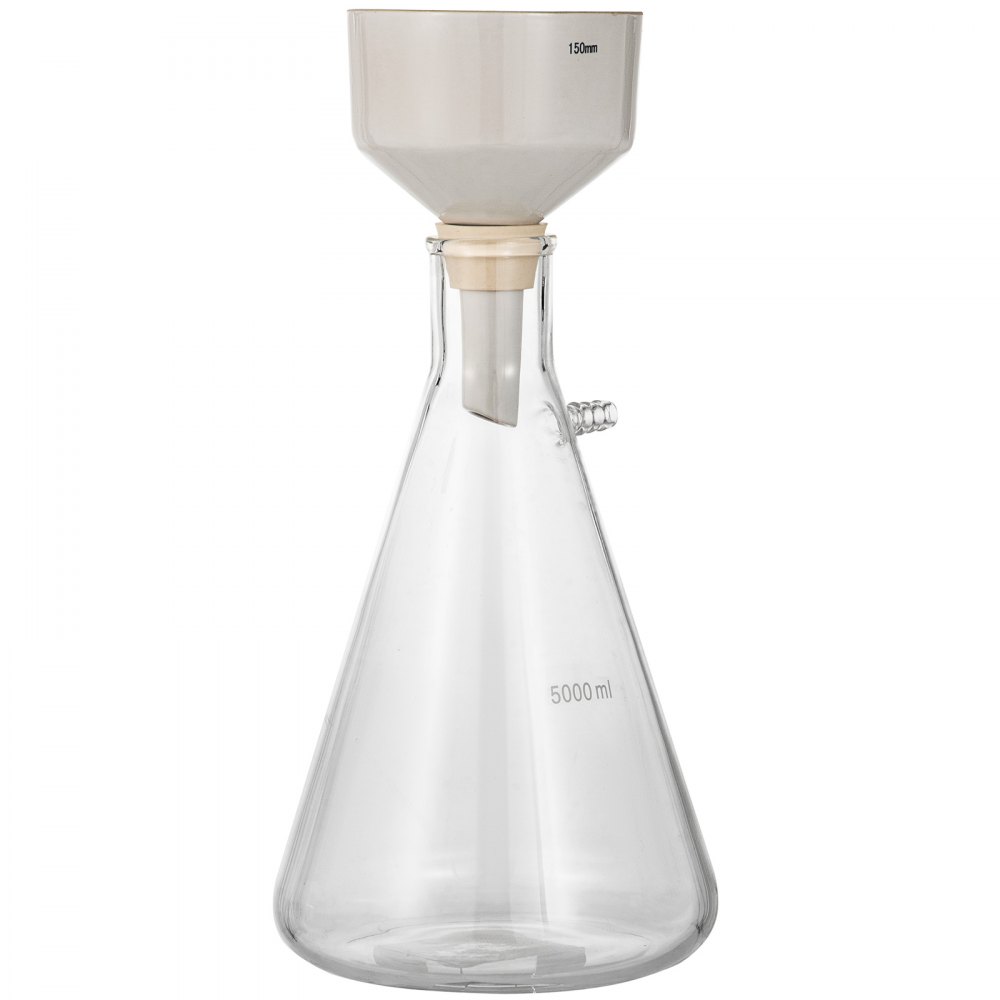 Vevor Buchner Funnel Apparatus 5000 Ml Buchner Funnel Flask 150 Mm Vacuum Funnel