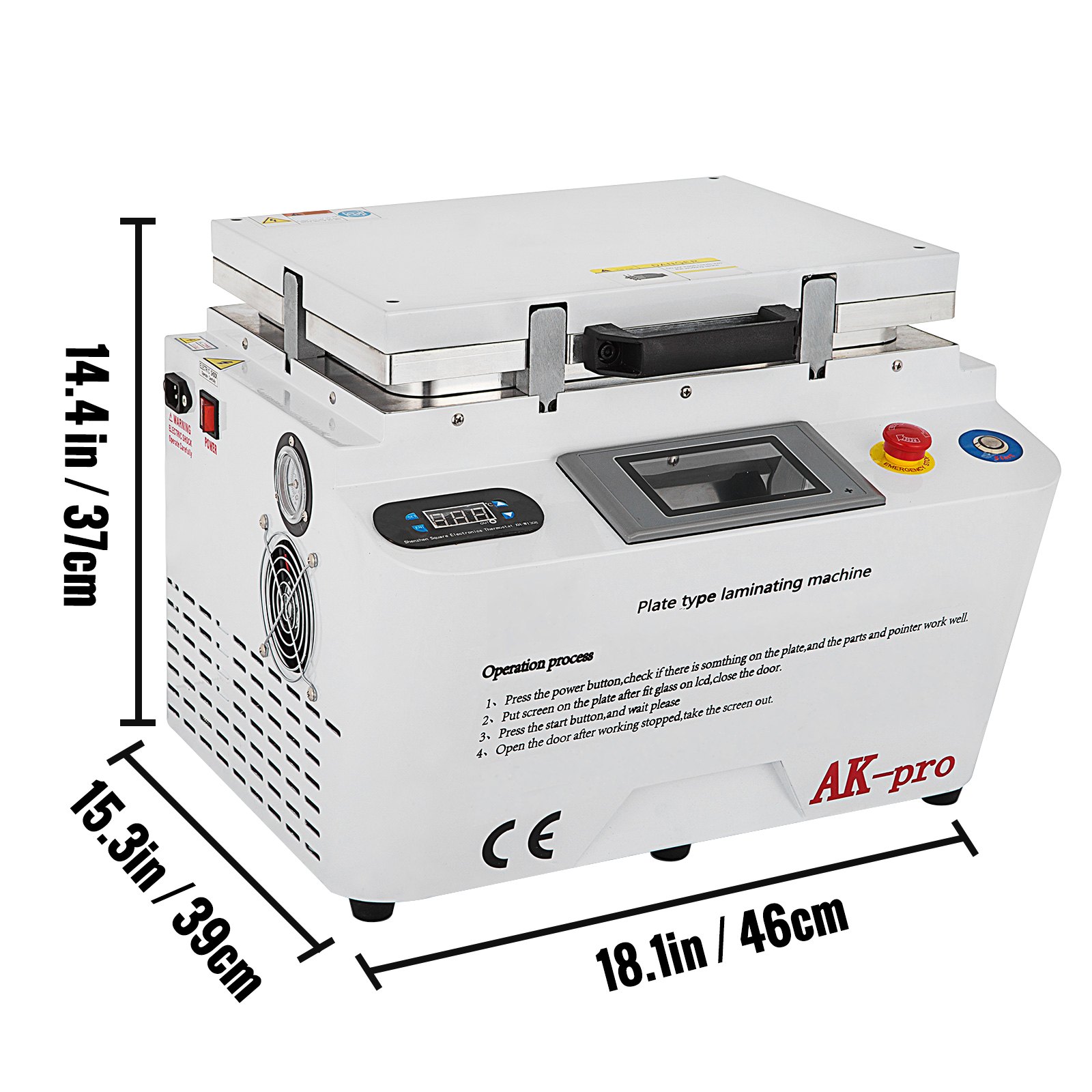 12" Oca Vacuum Laminator Machine For Refurbish Lcd Glass Panel, With Lcd Screen