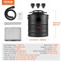 VEVOR Ash Vacuum Cleaner 5 Gallon 1200W for Fireplaces Pellet Stoves Grills BBQ