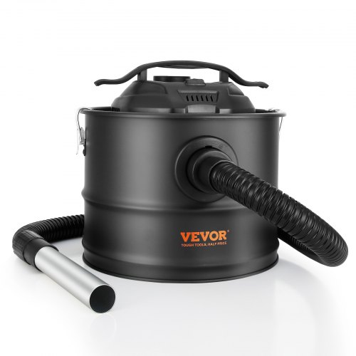 VEVOR Ash Vacuum Cleaner, 4 Gallon with 1200W Powerful Suction, Ash Vac Collector with 47.2 in Flexible Hose, for Fireplaces,  Log Burner, Grills, Pellet Stoves, Wood Stove, Pizza Ovens, Fire Pits