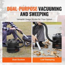 VEVOR Ash Vacuum Cleaner, 4 Gallon with 1200W Powerful Suction, Ash Vac Collector with 47.2 in Flexible Hose, for Fireplaces,  Log Burner, Grills, Pellet Stoves, Wood Stove, Pizza Ovens, Fire Pits