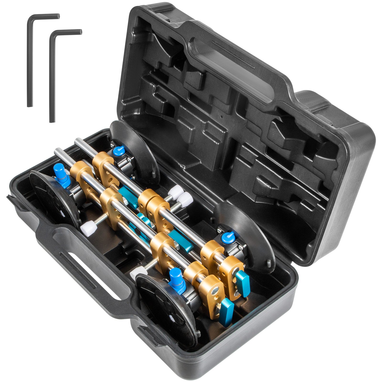 VEVOR  2 Pcs Seam Setter with 6-Inch Vacuum Suction Cup Seamless Seam Setter 153 MM Stone Seam Setter Professional Countertop Installation Tool for Seam Joining & Leveling of Granite Stone Marble