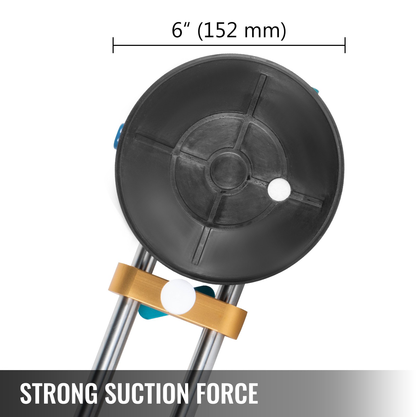 VEVOR  2 Pcs Seam Setter with 6-Inch Vacuum Suction Cup Seamless Seam Setter 153 MM Stone Seam Setter Professional Countertop Installation Tool for Seam Joining & Leveling of Granite Stone Marble