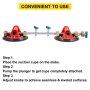 VEVOR Stone Seam Setter, 8" Seam Setter, Adjustable Suction Cup Seam Setter, Professional Countertop Installation Tool, 203 mm 2Sets for Seam Joining & Leveling of Granite, Marble, Slab