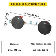 VEVOR Stone Seam Setter, 8" Seam Setter, Adjustable Suction Cup Seam Setter, Professional Countertop Installation Tool, 203 mm 2Sets for Seam Joining & Leveling of Granite, Marble, Slab