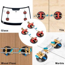 VEVOR Stone Seam Setter, 8" Seam Setter, Adjustable Suction Cup Seam Setter, Professional Countertop Installation Tool, 203 mm 2Sets for Seam Joining & Leveling of Granite, Marble, Slab