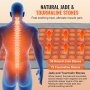 VEVOR Far Infrarød varmepute 96 naturlig jade og 72 turmalin stein varmepute