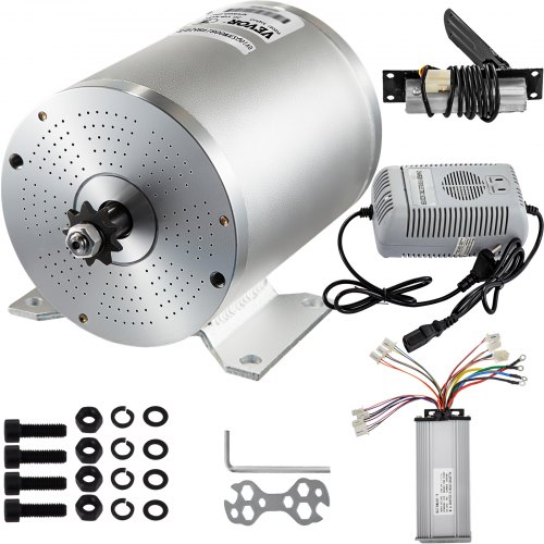 48v 1800w Electric Brushless Motor Controller Throttle Pedal Charger Kit F Atv
