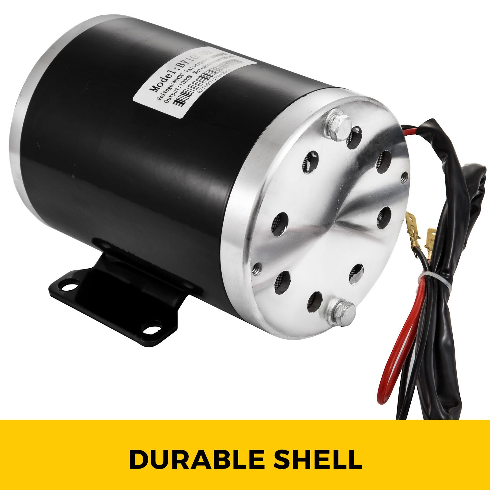 48V DC 1000 Watt Electric Motor with 11 Tooth #8 Chain Sprocket and Mounting Bracket for Go Karts Scooters & E-bike