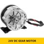 250W 24V DC electric Reversible motor f bicycle bike GoKart BY1016z gear reduct