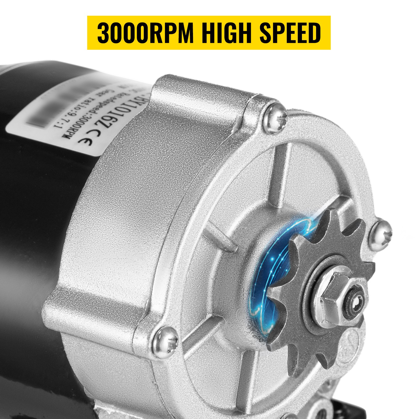 350W DC Electric Motor 24V 3000RPM ratio 9.7:1 Chain drive E-Scooter Compatible