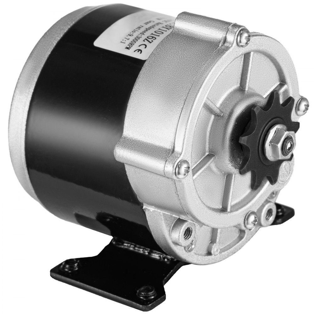 Brushed Electric Motor 24V DC 350W 3000RPM Gear Reduction Motor for Bicycle E-Bike