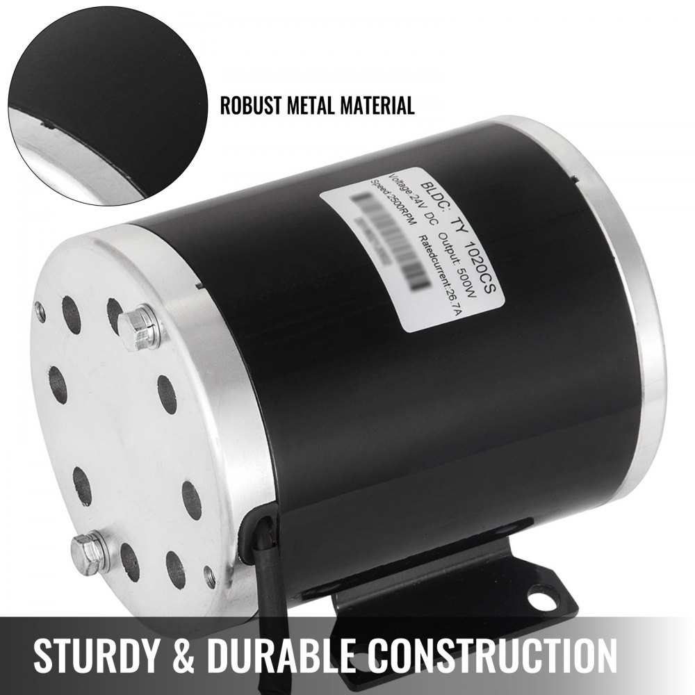 24v 500w DC Electric Motor& Switch &control &Throttle 26.7A Bicycle Go Kart