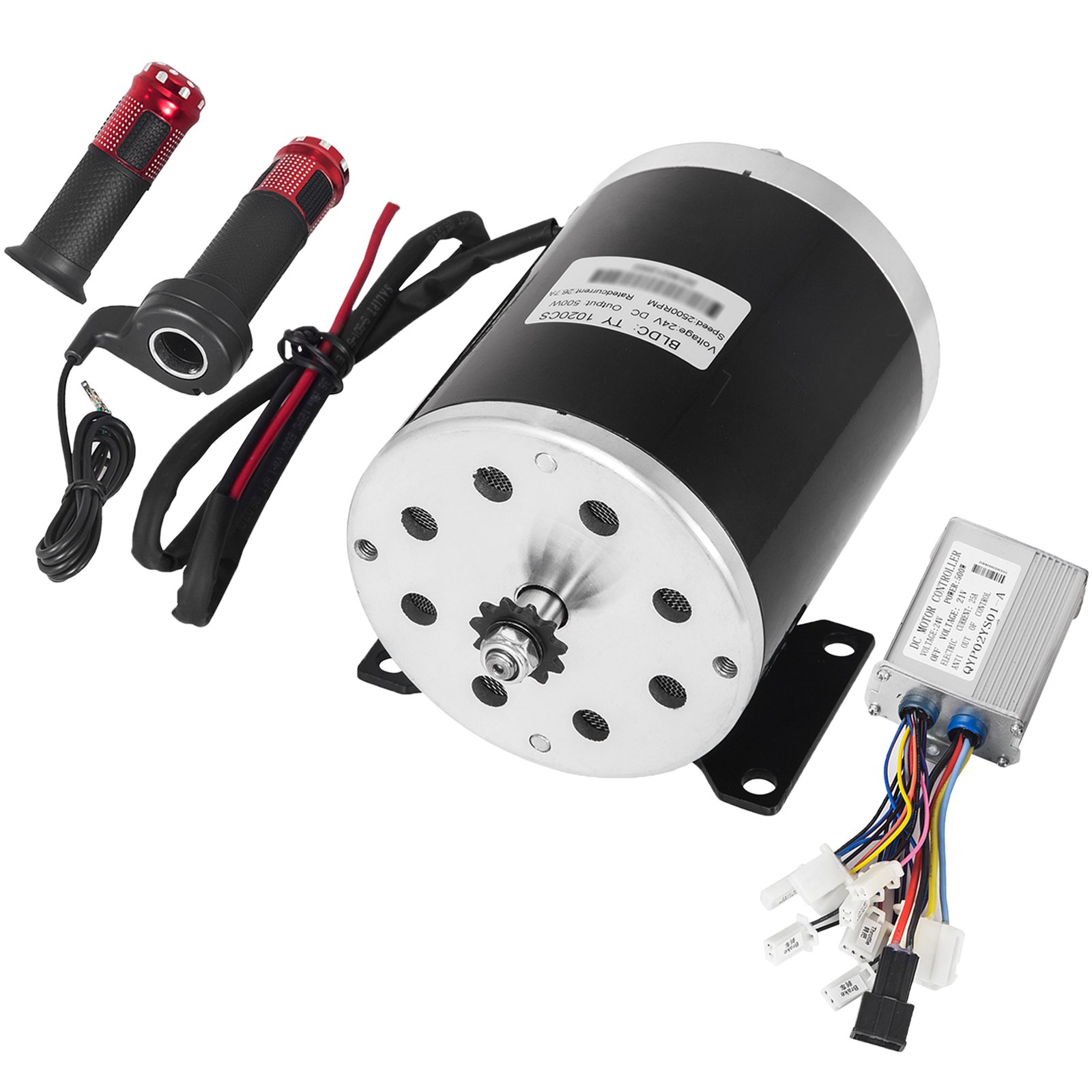 24v 500w DC Electric Motor& Switch &control &Throttle 26.7A Bicycle Go Kart