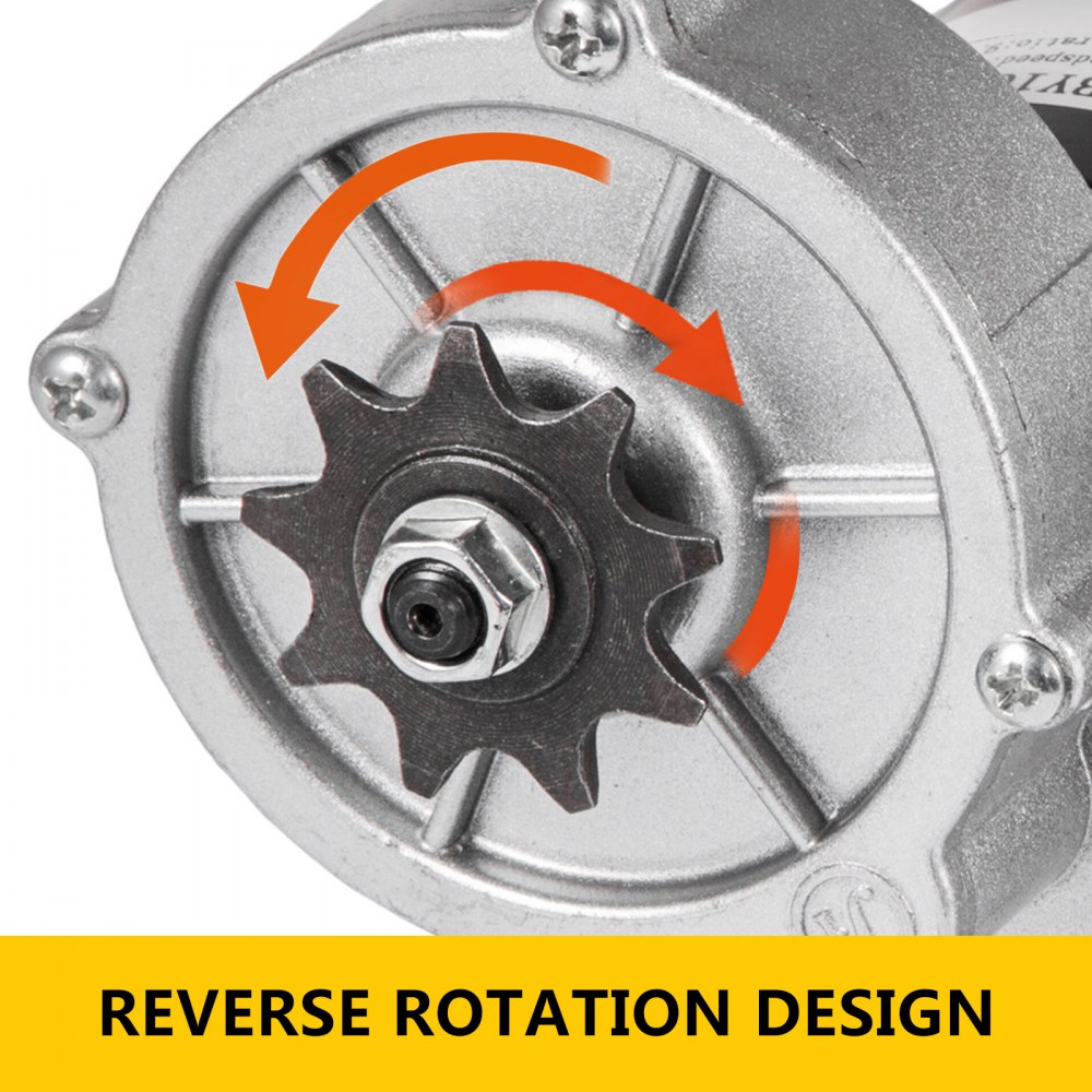 350W 36V DC Electric Motor Gear Reduction High Torque 3000RPM Gear Ratio: 9.7:1