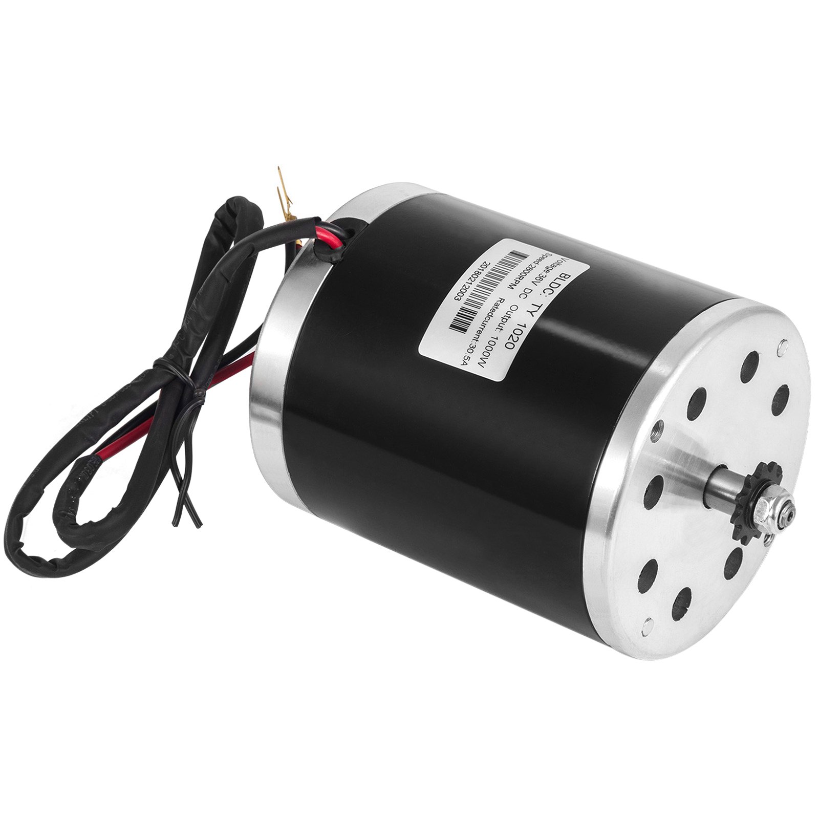 36V DC Electric Motor 1000W E-Scooter TY1020 3000 RPM 25H-11T Go-Kart Magnet