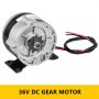 250w Dc Electric Motor 36v 2700rpm Gear Ratio 9.7:1 Permanent Minibike Go Kart