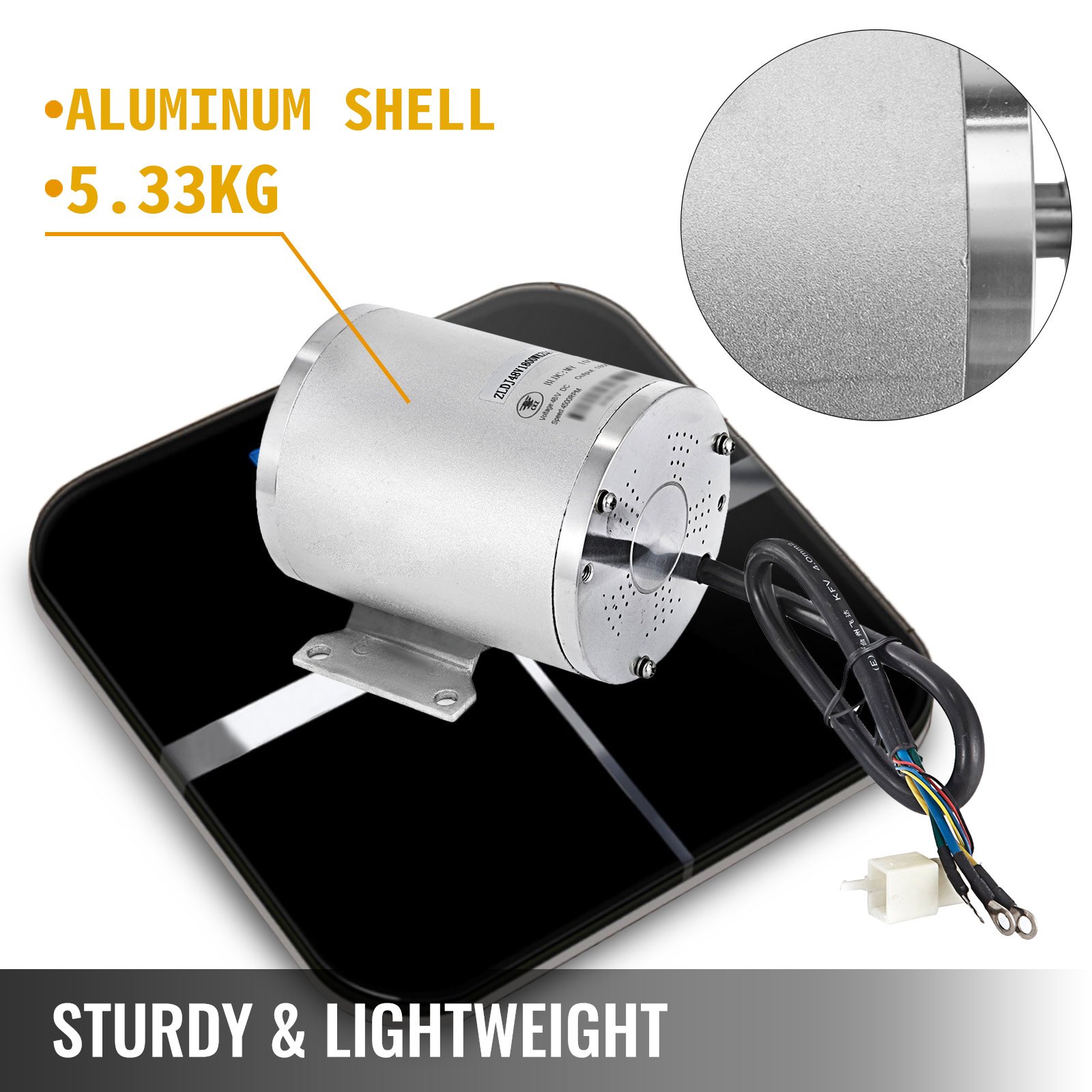 1800W 48V DC Brushless Electric Motor Max 5200rpm DIY scooter 11 teeth