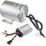 VEVOR 1800W 48V Electric Brushless DC Motor Kit High Speed Brushless Motor with 38A Speed Controller & Throttle Pedal & Wire Harness Set for Electric Scooter Go Kart E-Bike