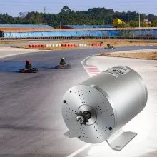 VEVOR 1800W Electric Brushless DC Motor Kit 48V High Speed Brushless Motor with 38A Speed Controller and Throttle Pedal Wire Harness Set for Electric Scooter Go Kart E-Bike