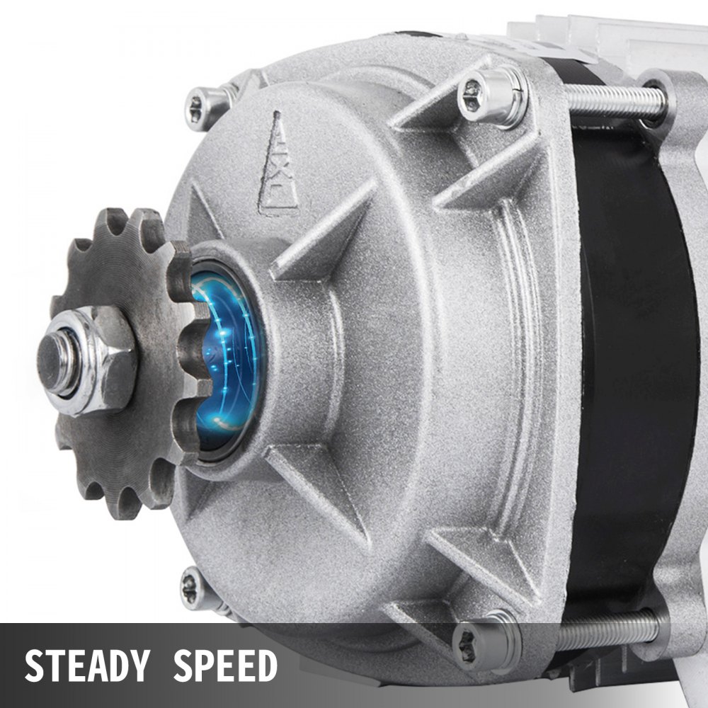 VEVOR 48V 500W DC Motor Electric Motor 600 RPM Rated Speed Brushless Motor with Brushless Controller Suitable for E-bikes Electric Scooters