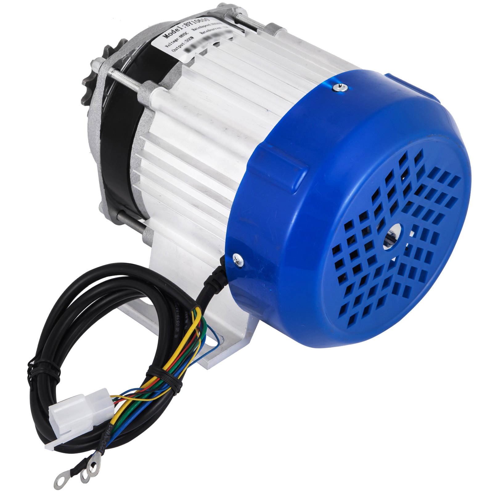 VEVOR 48V 500W DC Motor Electric Motor 600 RPM Rated Speed Brushless Motor with Brushless Controller Suitable for E-bikes Electric Scooters