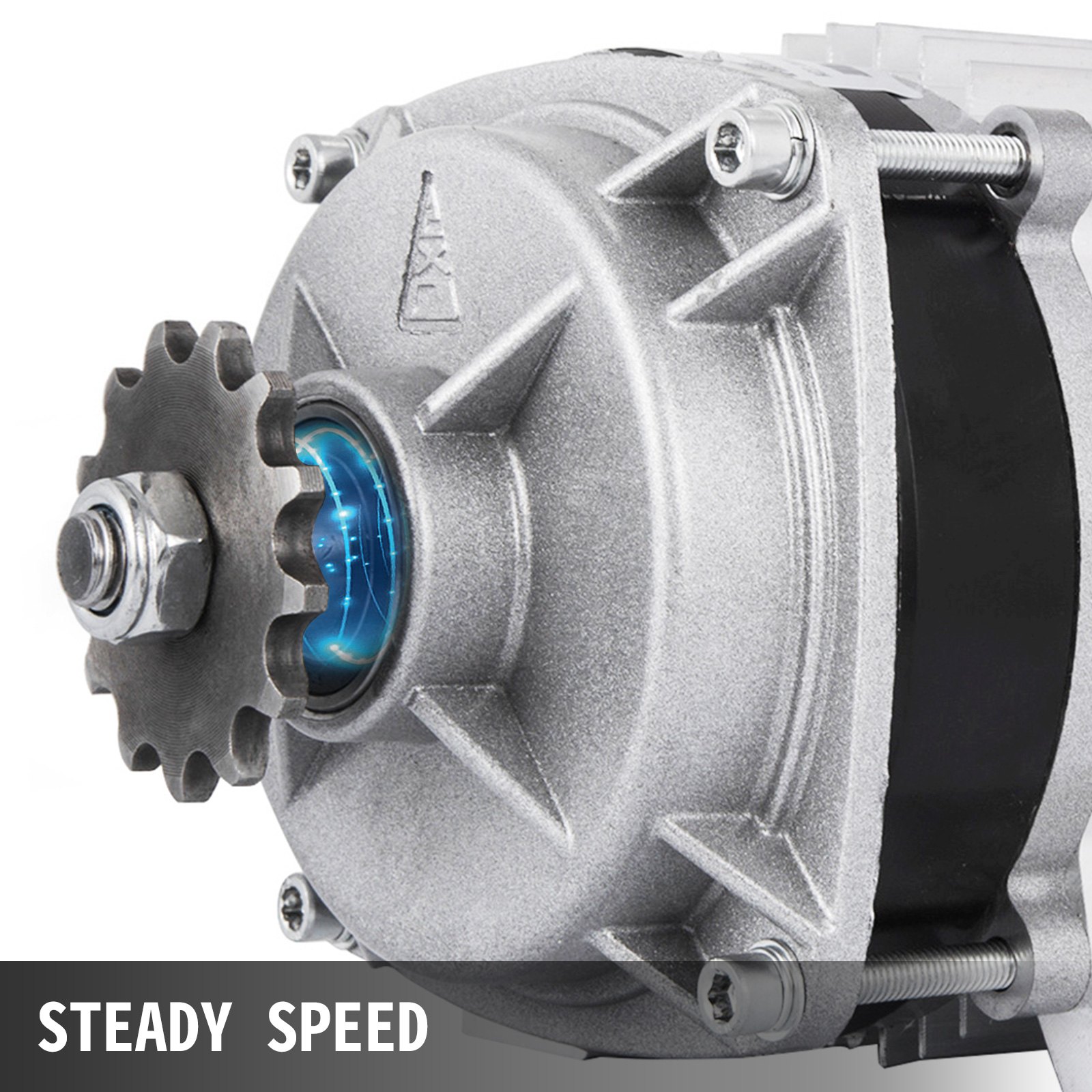VEVOR 48V 500W DC Motor Electric Motor 600 RPM Rated Speed Brushless Motor with Brushless Controller Suitable for E-bikes Electric Scooters